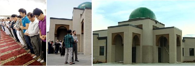 Islamic Members Pray In New Mosque